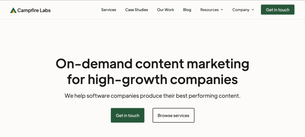 Campfire lab's homepage